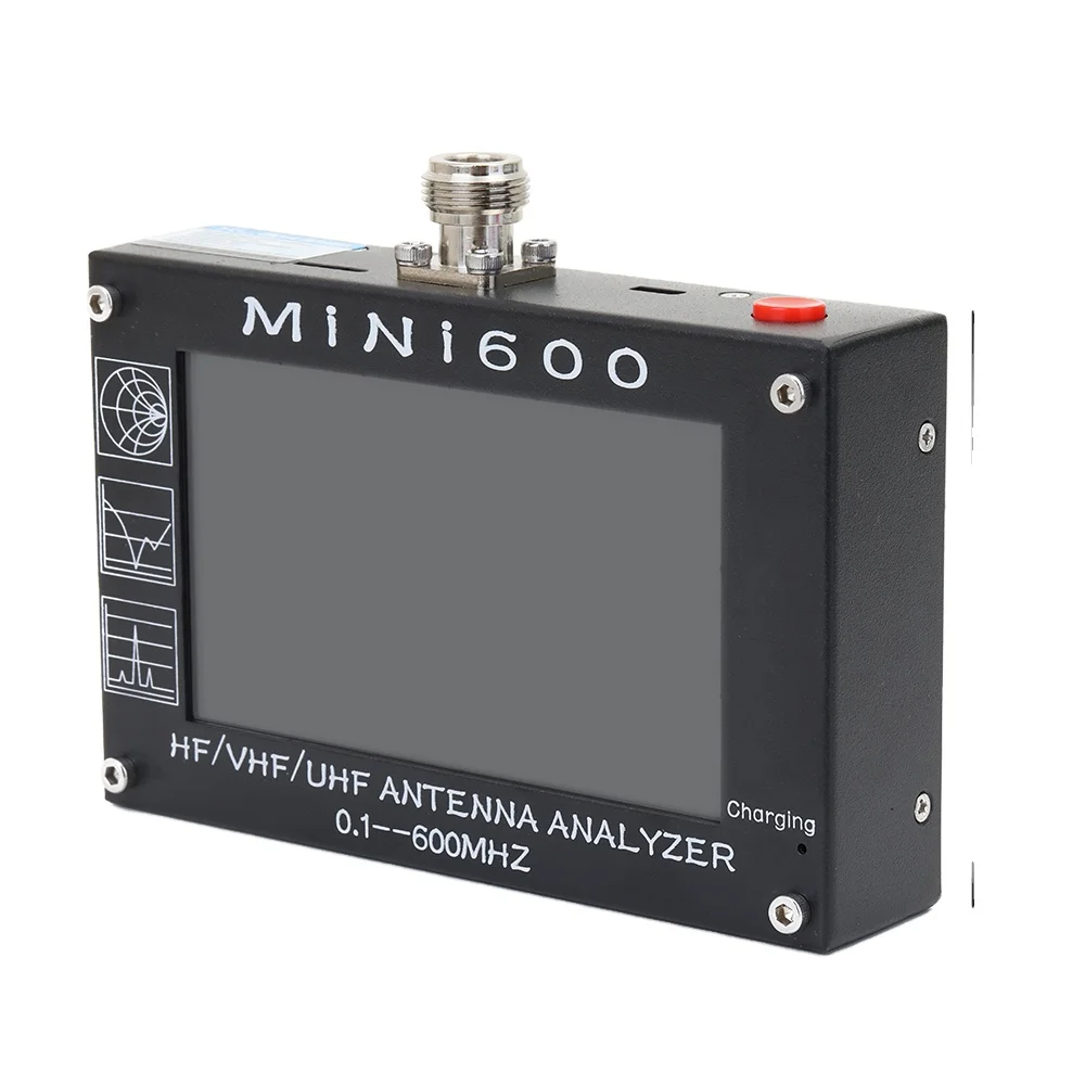 

New Mini600 Mini1300 HF/VHF/UHF ANT SWR Antenna Analyzer 0.1~600/1300MHz Multimeter 4.3-inch Spectrum Analyzer