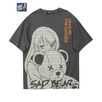 uncledonjm japanese streetwear cartoon t shirts graphic t shirts 2022 summer tops tees hip hop anime t shirt