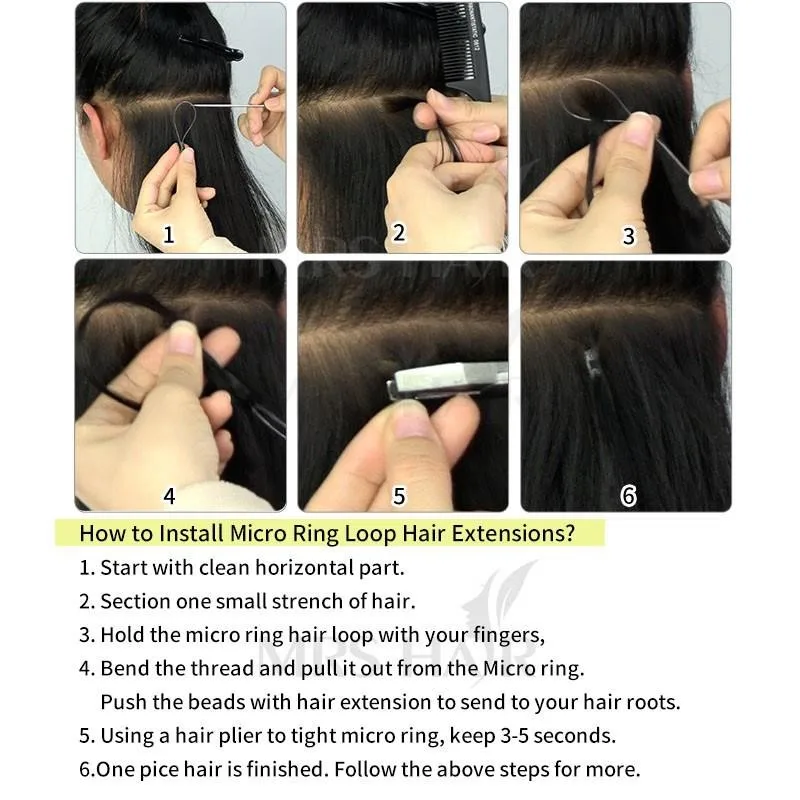 Mrs Hair Kinky Straight Remy Человеческие Волосы Micro-wefts Для Наращивания Мягкие Кератиновые