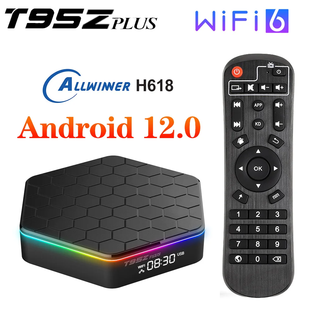 Купи Приставка Смарт-ТВ T95Z Plus, Android 12, 4 + 64 ГБ, Wi-Fi, 2 + 16/32 ГБ TVBOX Media Player T95ZPlus за 1,754 рублей в магазине AliExpress