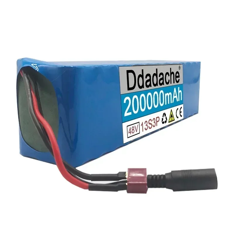 Фото New48V 200000 mAh 20000W13S3P XT60 48VLithiumlonBattery Pack 200Ah для 54.6vE-bike Электрический велосипедный скутер с BMS №2