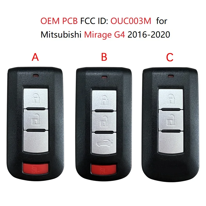 

CN011026 FCC OUC003M для Mitsubishi Mirage 2013-2019 Mirage G4 2016-2020 дистанционный ключ ID47 чип 315 МГц FSK
