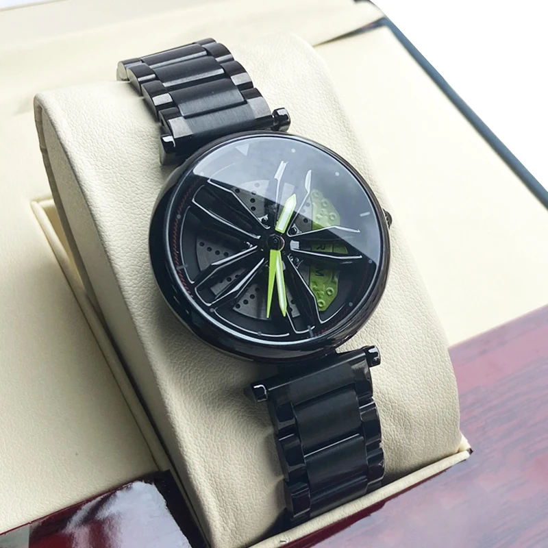 

Hand Men's Student Waterproof Time to Run Wormhole Brand Stainless Steel Non-Mechanical Men's Watch