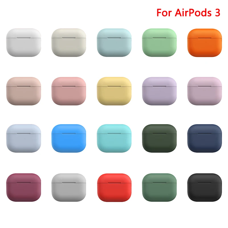 Силиконовый чехол для Apple 2021 New AirPods 3 защитный аксессуары беспроводных Bluetooth