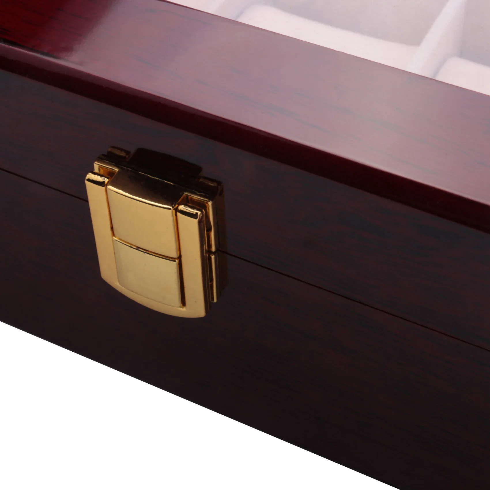 Роскошная деревянная коробка для часов держатель мужских органайзер ювелирных