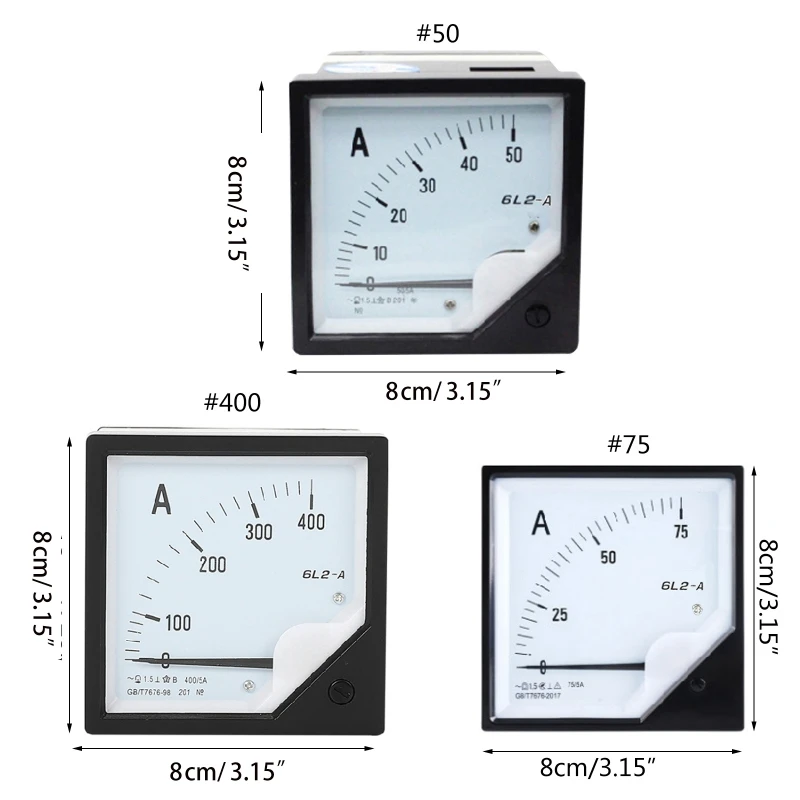 

Аналоговый панельный амперметр, высокоточный чувствительный указатель, автоматический амперметр, 30/50/75 а переменного/постоянного тока
