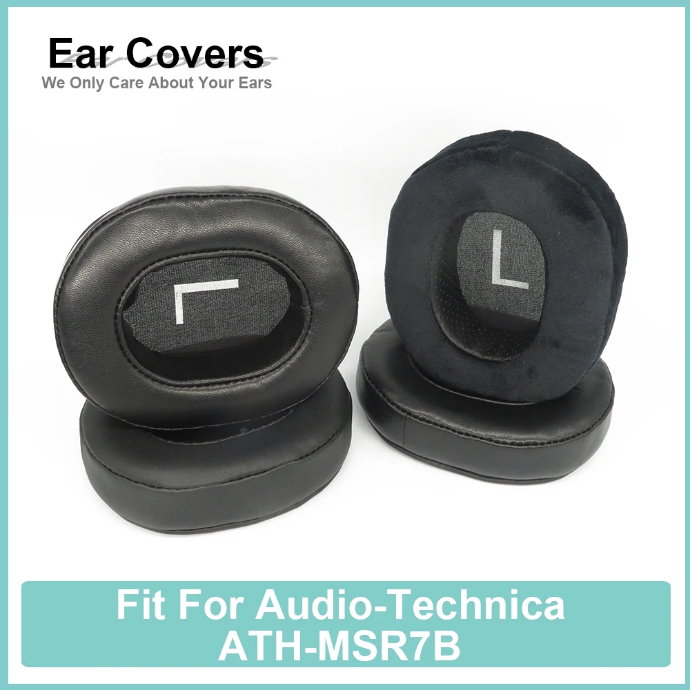 Фото Амбушюры для наушников Audio-Technica ATH-MSR7B амбушюры для наушников белковые велюровые амбушюры из овчины черные удобные амбушюры для наушников №1