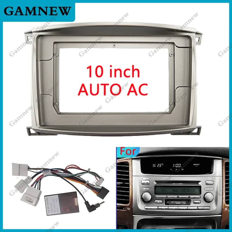 

Автомобильная рамка Fascia адаптер Canbus коробка декодер для Toyota Land Cruiser 100 LC10 LX470 2003-2008 Android Стандартная панель