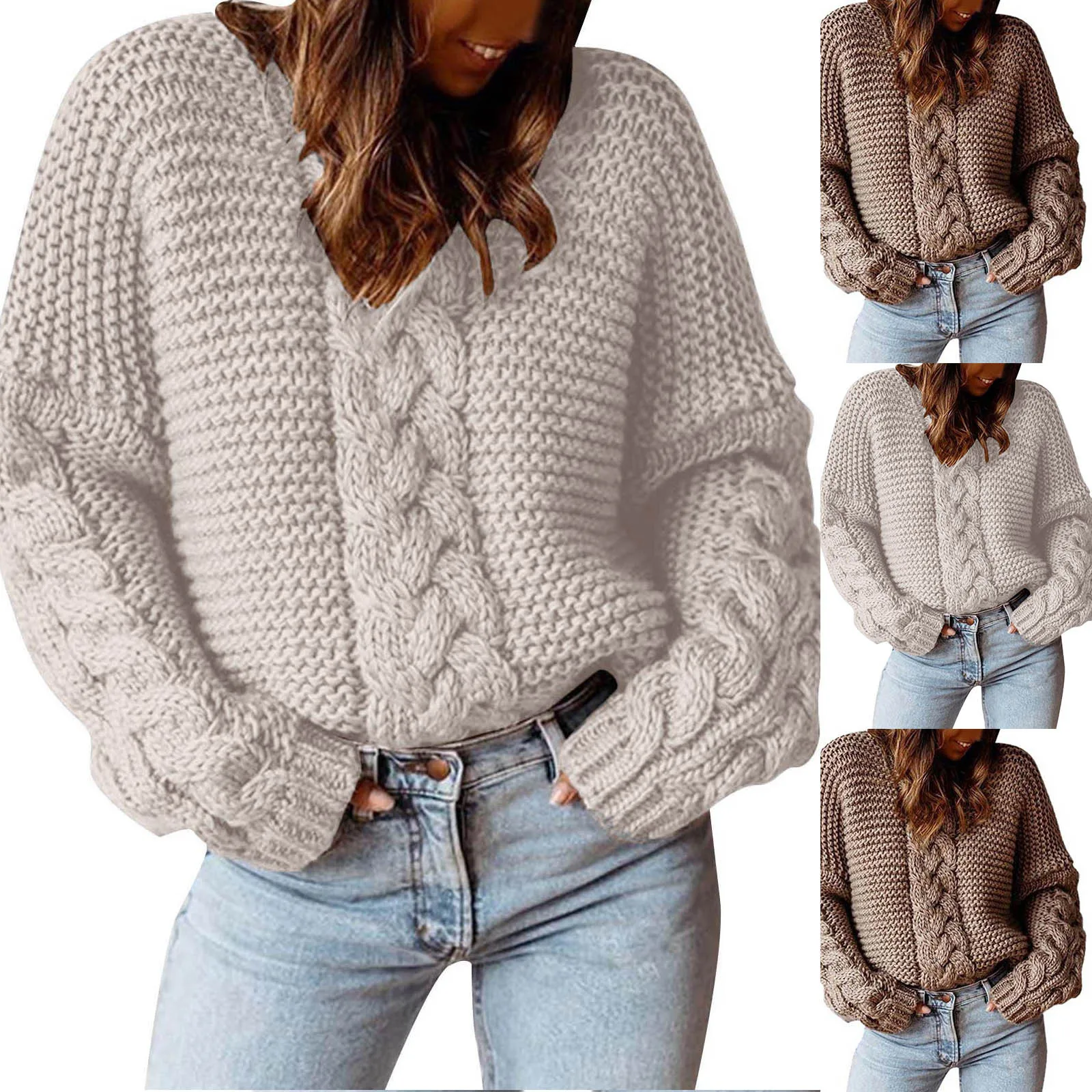 

Warm Winter Sweaters For Women 2023 Autumn Winter New Thermal Tops Geometry Knitted Turtleneck Jumper Knitted Wear Cardigan Xmas