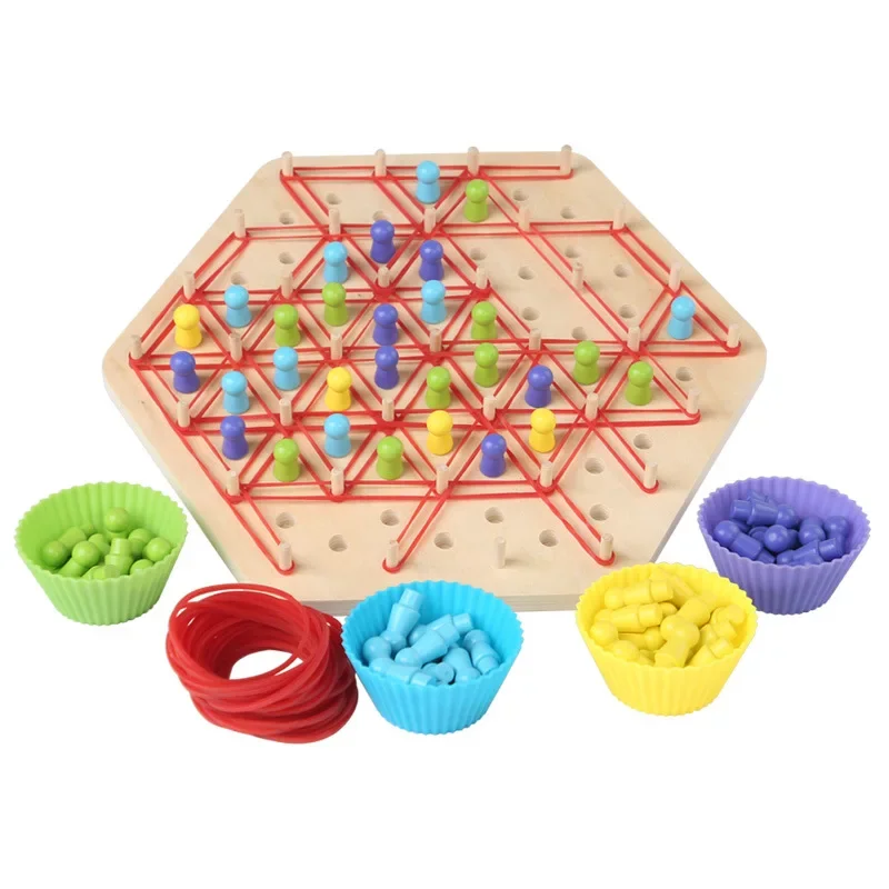 Деревянные треугольные шахматные цепочки шахматы треугольный стол