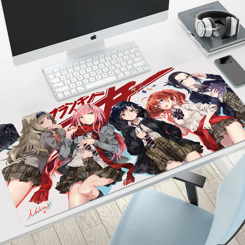 

Mouse Pads Zero Two Darling in The Franxx Gaming Mousepads 400x900 Large Mousepad Gamer Rubber Mat Company Pad Design For Gift