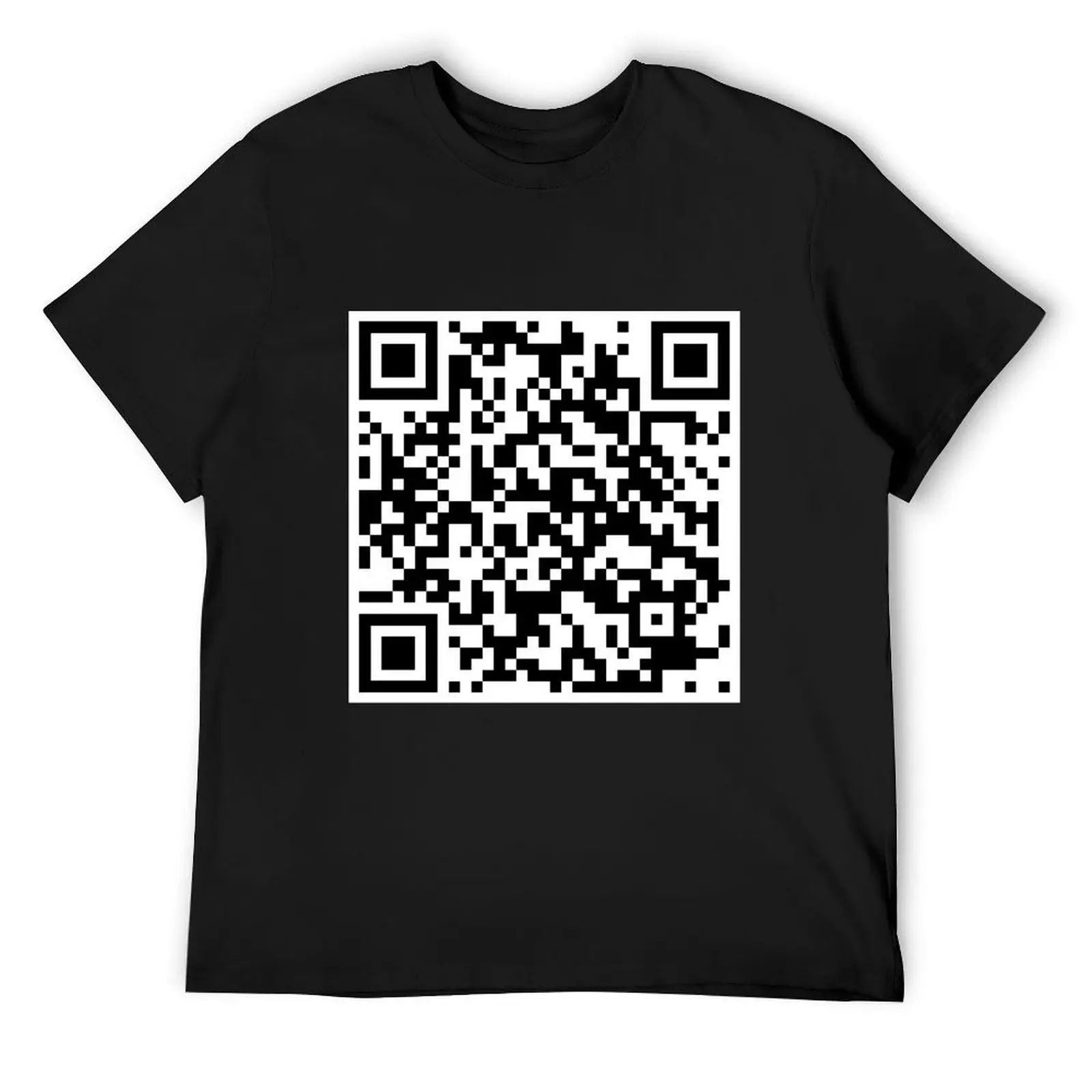 Rick Astley - Never Gonna Give You Up QR Code футболка летняя с рисунком винтажные черные футболки