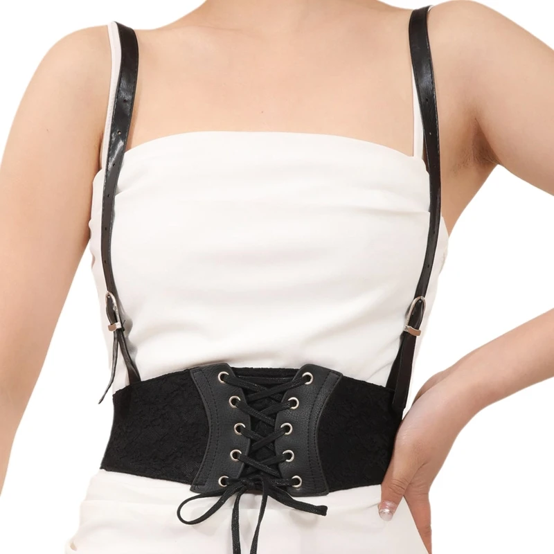 

Women Sexy Garters Lace Wrap Women Body Bondage Cage Sculpting Harness Waist Belt Straps Suspenders Goth Style Belt