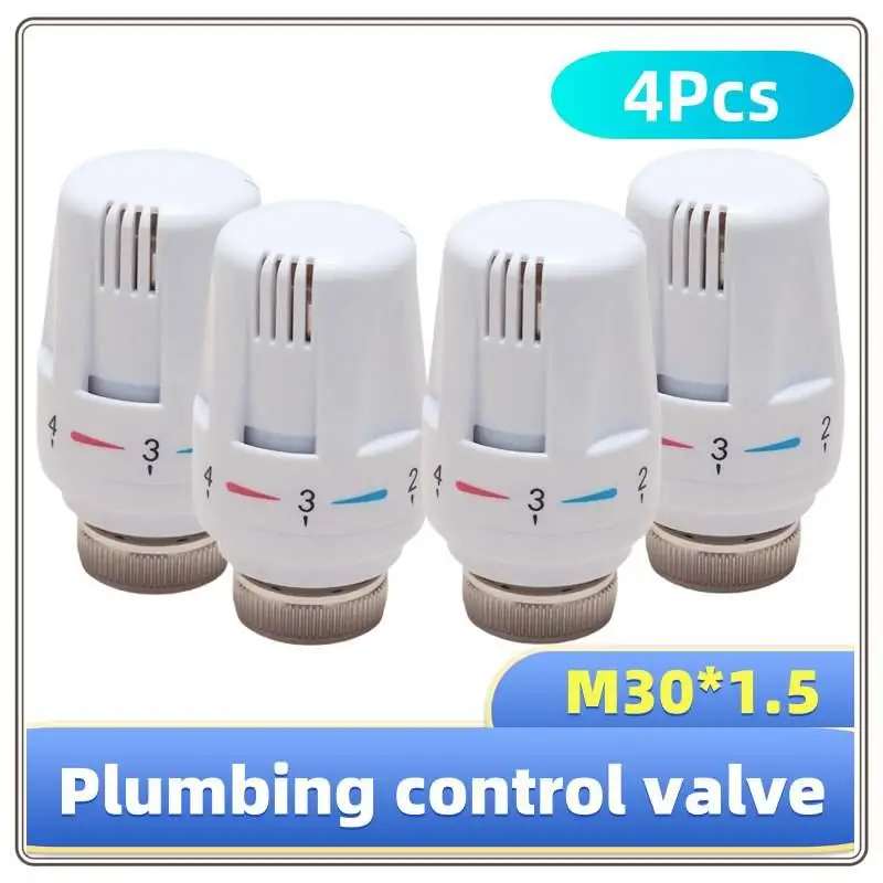 4 шт. термостатические радиаторы M30x1 5 нулевой клапан отопления шестей головка