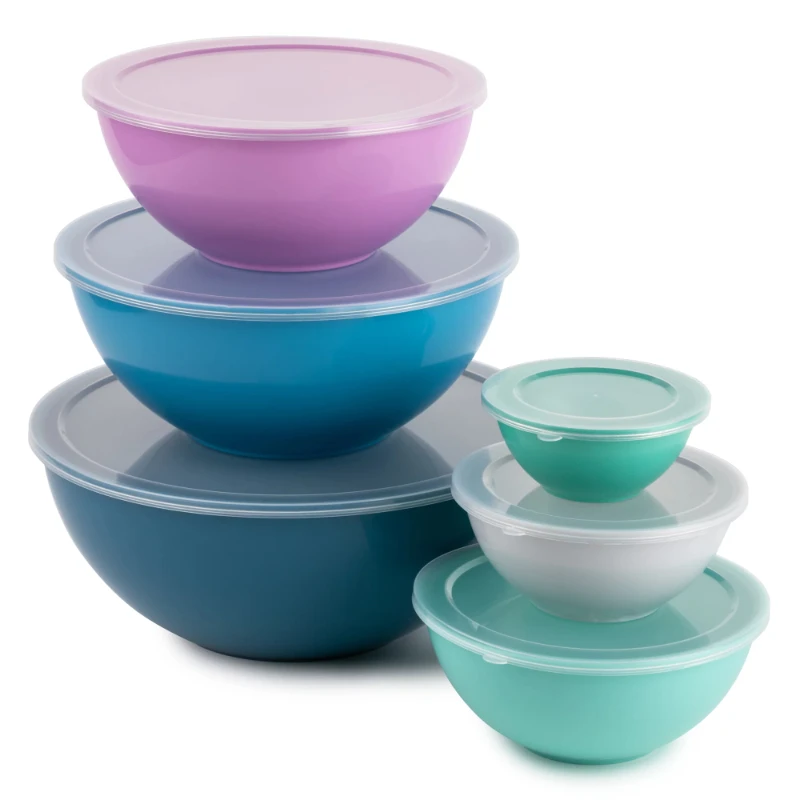 

Round Mixing Bowls, 12-Piece Set, Multi-Color