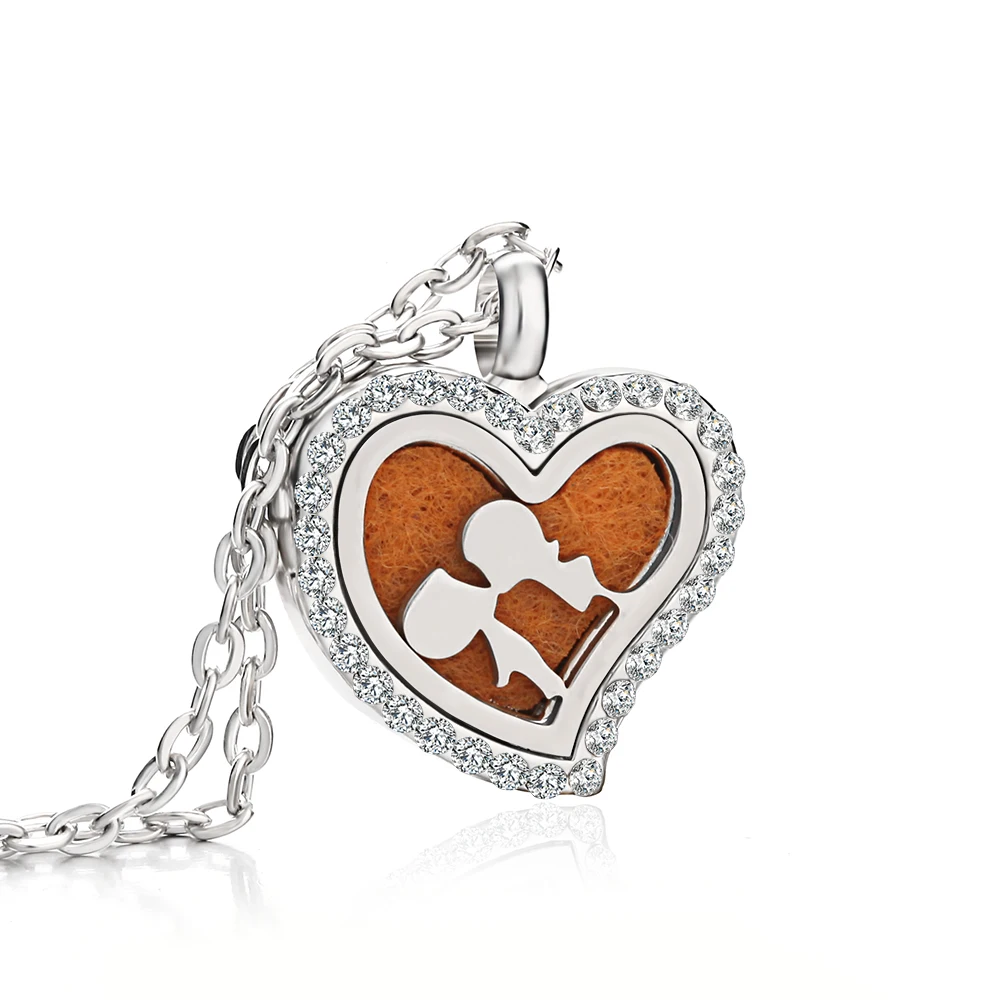 Новинка Подвеска для ароматерапии ювелирные изделия с диффузором сердце цветок