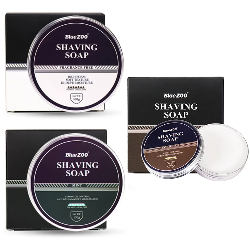 

100g Professional Shaving Cream Shaving Soap Foaming Moisturizing Razor Barbering for Men Barber Care