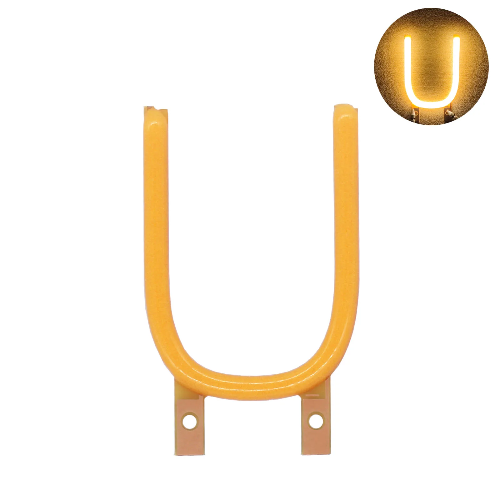 

1pcs Letter U 3V LED COB Edison Flexible Filament Diode Bulb Accessories DIY for Christmas Party Disico Restaurant Decoration