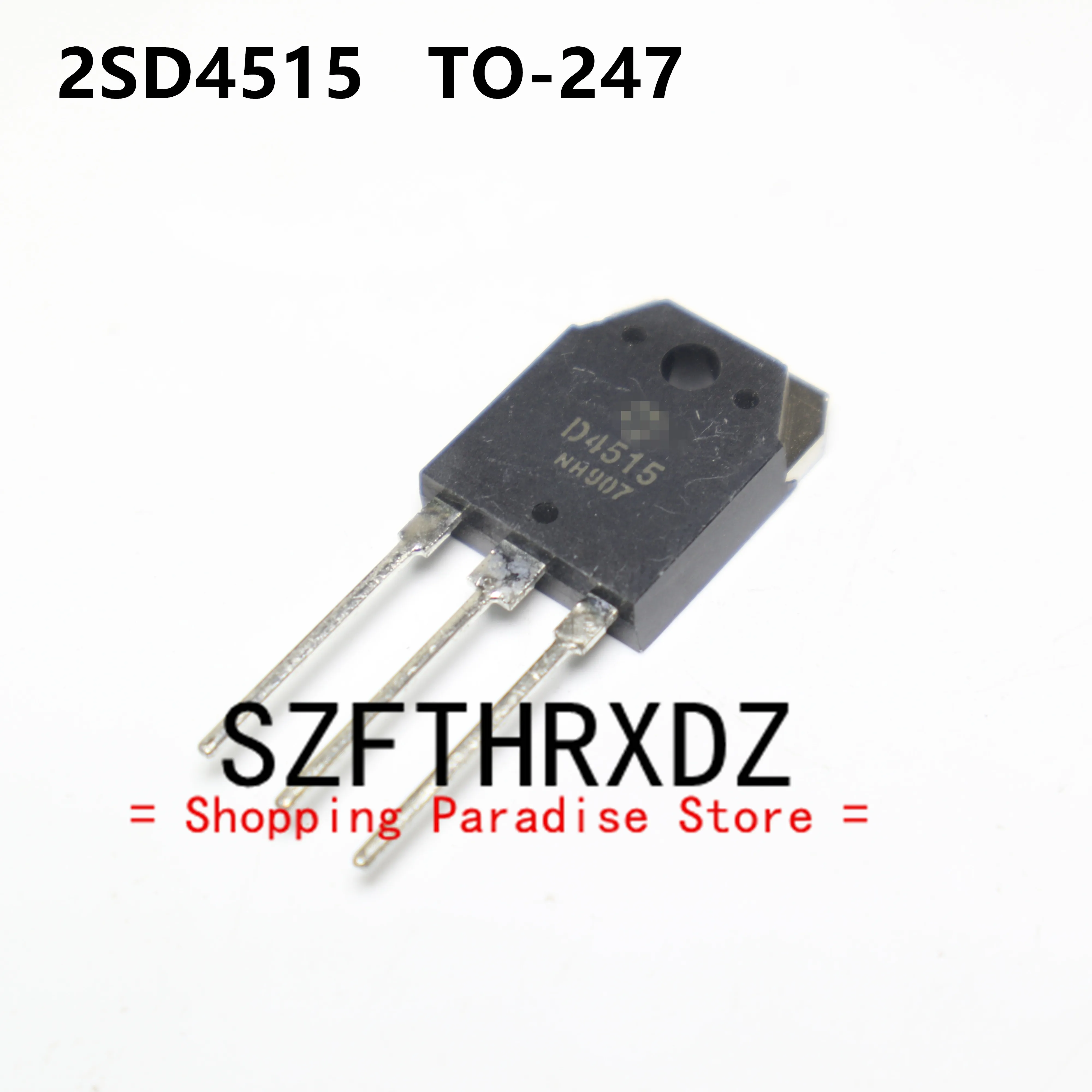 SZFTHRXDZ 10pcs 100% New Original  2SD4515 D4515  Switching Power Supply Transistor 450V 15A