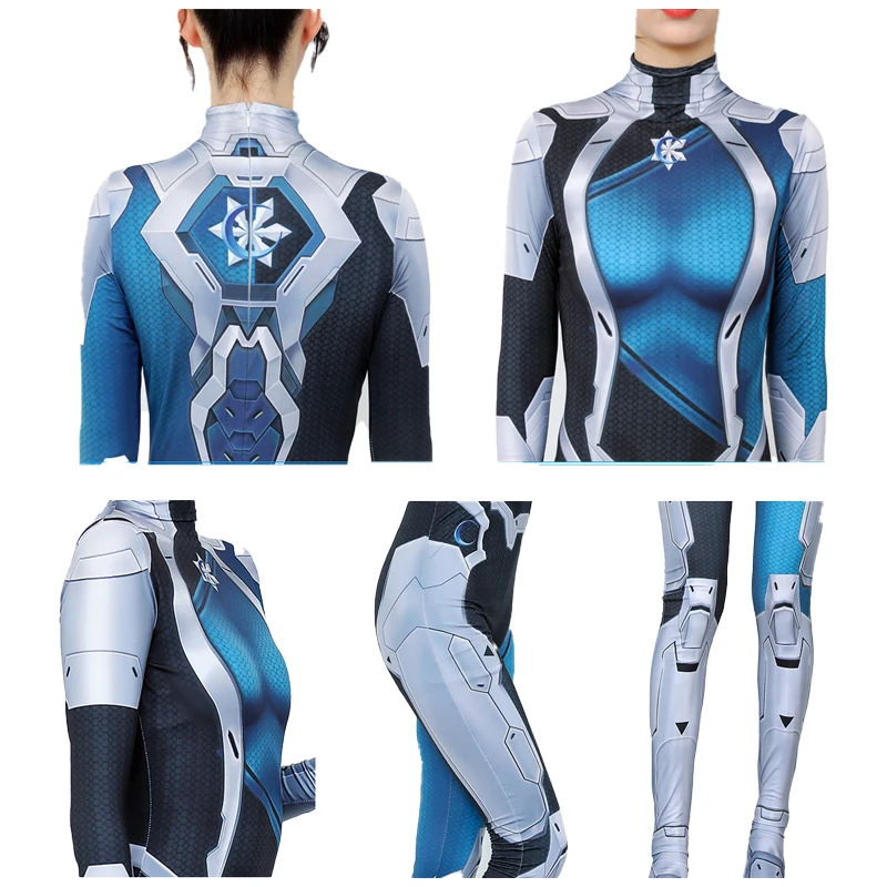 Женское боди для косплея Luna Snow Аниме Костюмы на Хэллоуин маска лица |