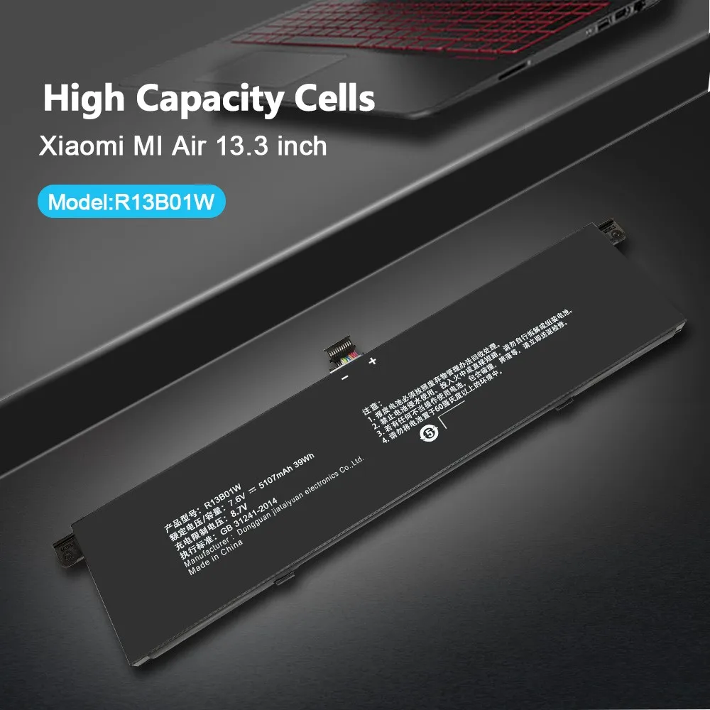 7.6V 5230mAh New R13B01W R13B02W Laptop Battery For Xiaomi Mi Air 13.3" Series Tablet PC 39WH images - 6