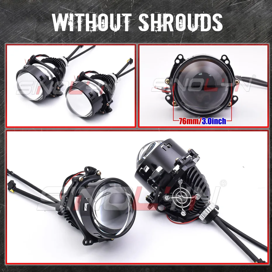 

Sinolyn 3 дюйма H4 H7 светодиодный глаза ангела Bi светодиодный линзы H1 9005 9006 проектор фары для Hella Автомобильные фары автомобильные аксессуары,фонарь налобный,илет линзы,линзы для фар,линзы в фары автомобиля