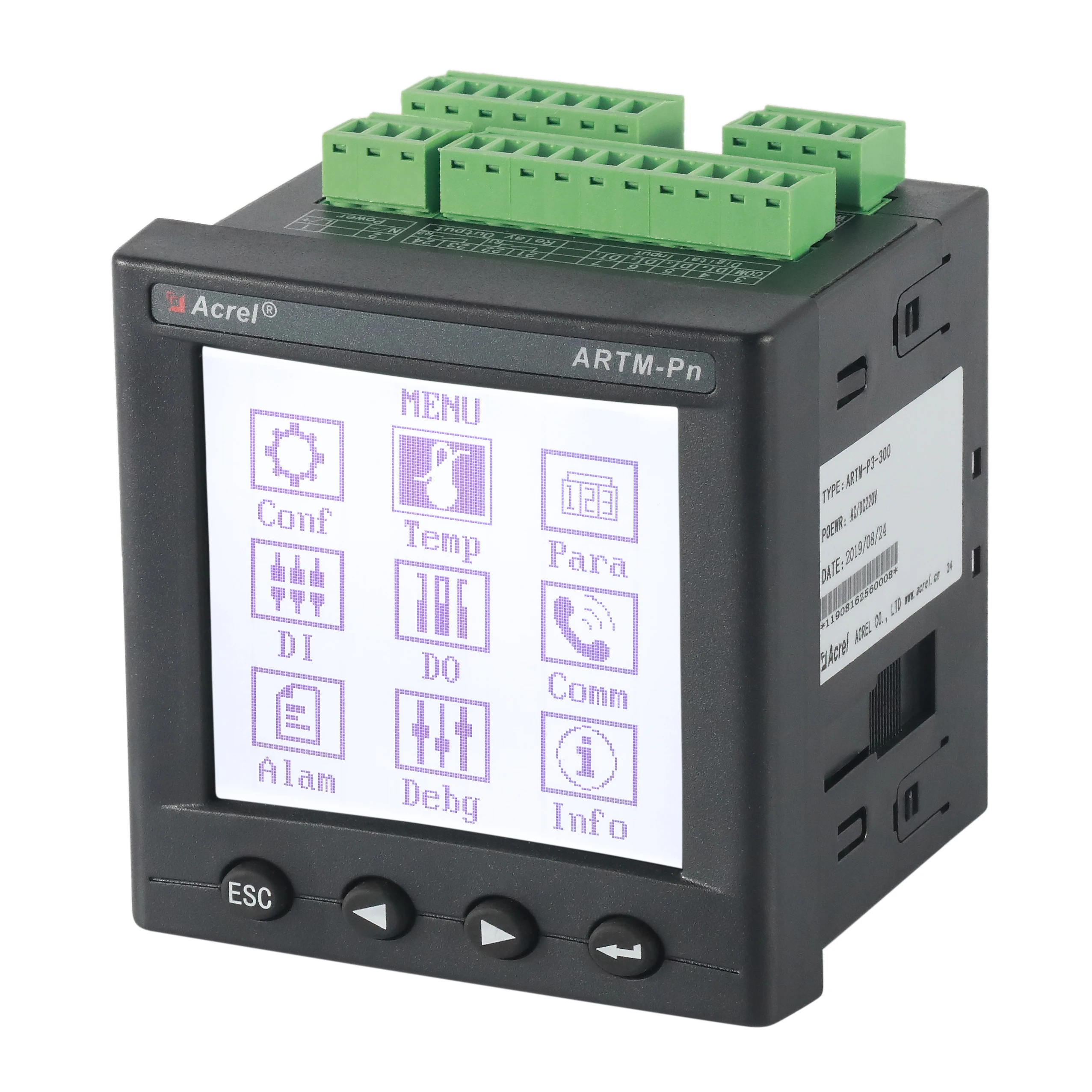 

Wireless Multi-input Temperature Controller Acerl ARTM-Pn can connect maximum 60 temperature sensor
