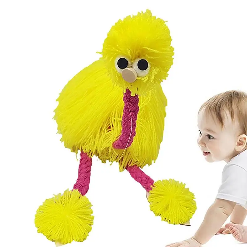

Ostrich Marionette Toy Pull String Puppet Ostrich Hand Made Ostrich Marionette Puppets String Doll Parent-Child Interactive Toys