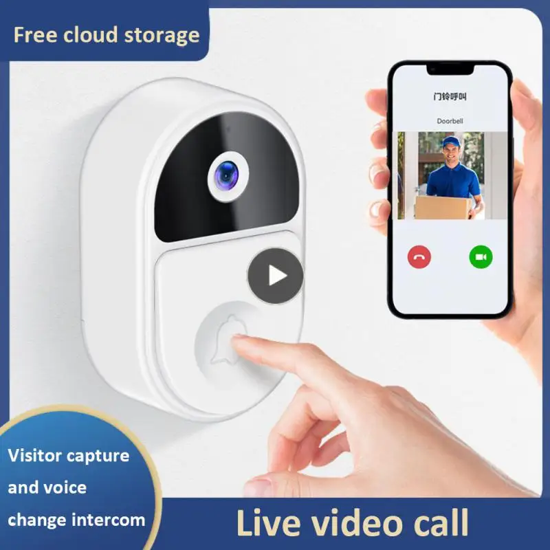 

Wireless Door Bell 1000mha Ir Night Smart Doorbell Real-time Video Call Long Battery Life Video Doorbell Smart Home