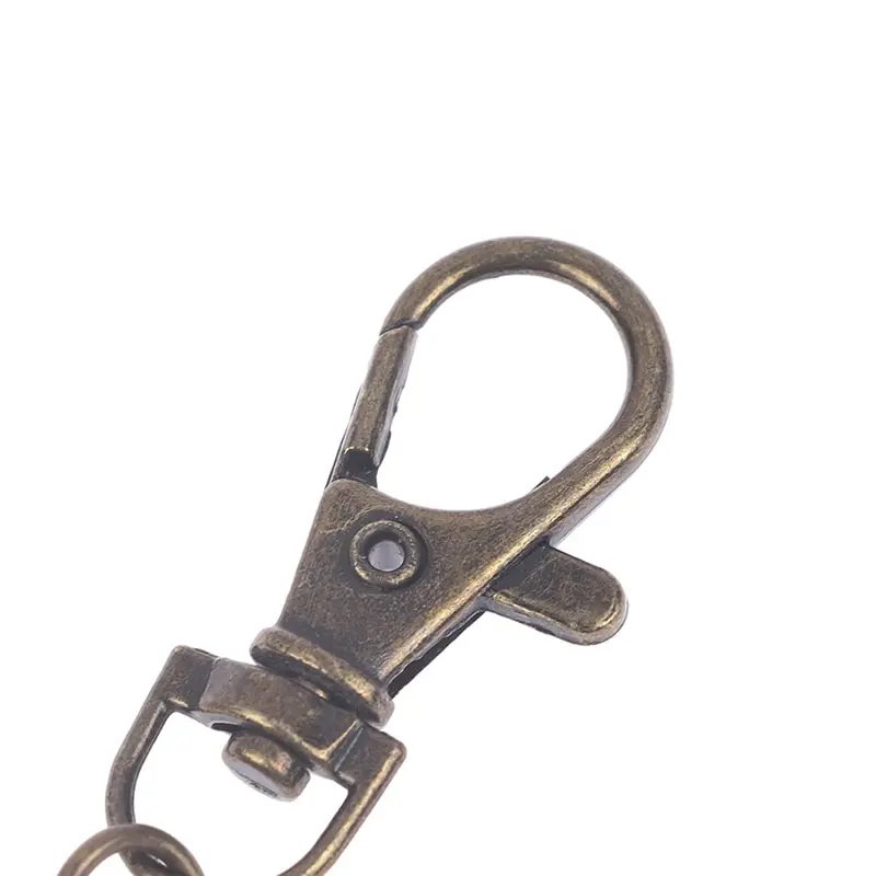 1pcs Retro Bronze Quartz Vintage Pocket Watch Movement Keychain Keyring Round Dial Key Chains Relogio Masculino |