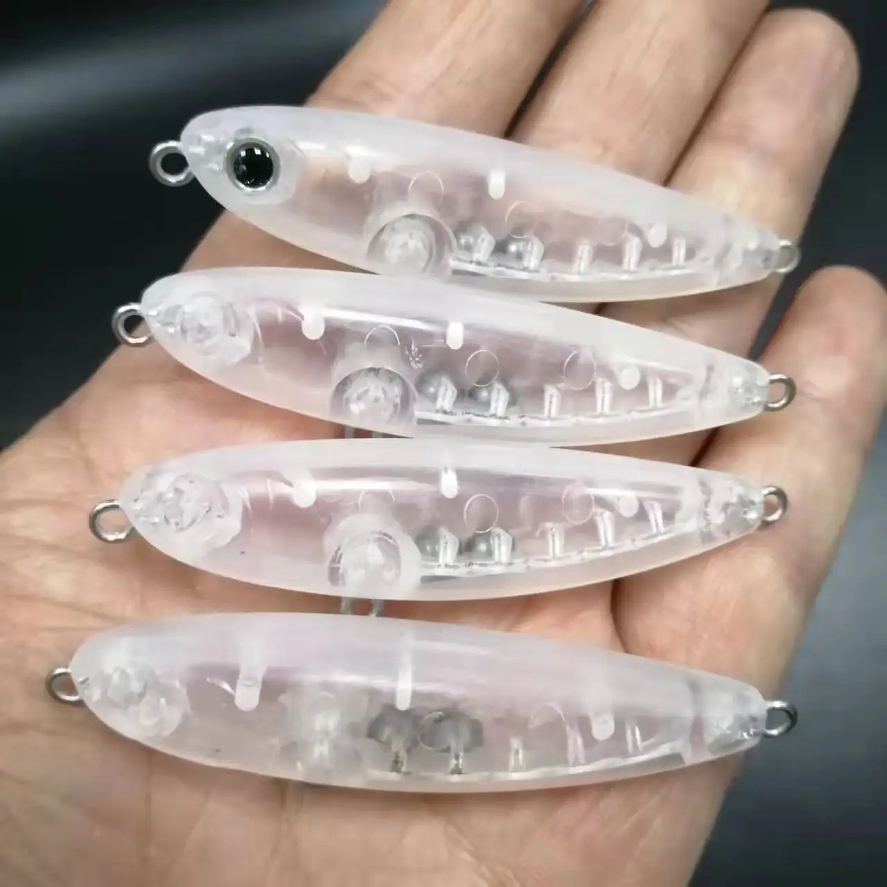 5 шт. Неокрашенный карандаш для рыбалки 60 мм 1 г чистый пластиковый мини-карандаш