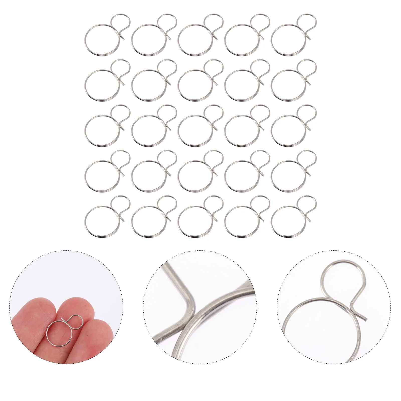 

40 Pcs Lighting Accessories Drop Clips Chandelier Lamp Part Connectors Crystal Replace Ceiling Metal Crystals Plafond for