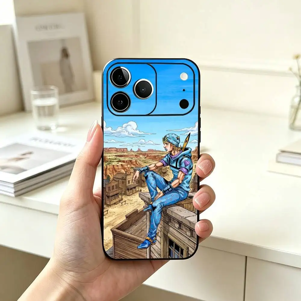 Фото Чехол для телефона J-JOJOs J-Johnny J-Joestar, силиконовый, мягкий, для iPhone 17, 16, 15, 14, 13, 12, 11, X, XR, Plus, Pro, Max, Plus №4
