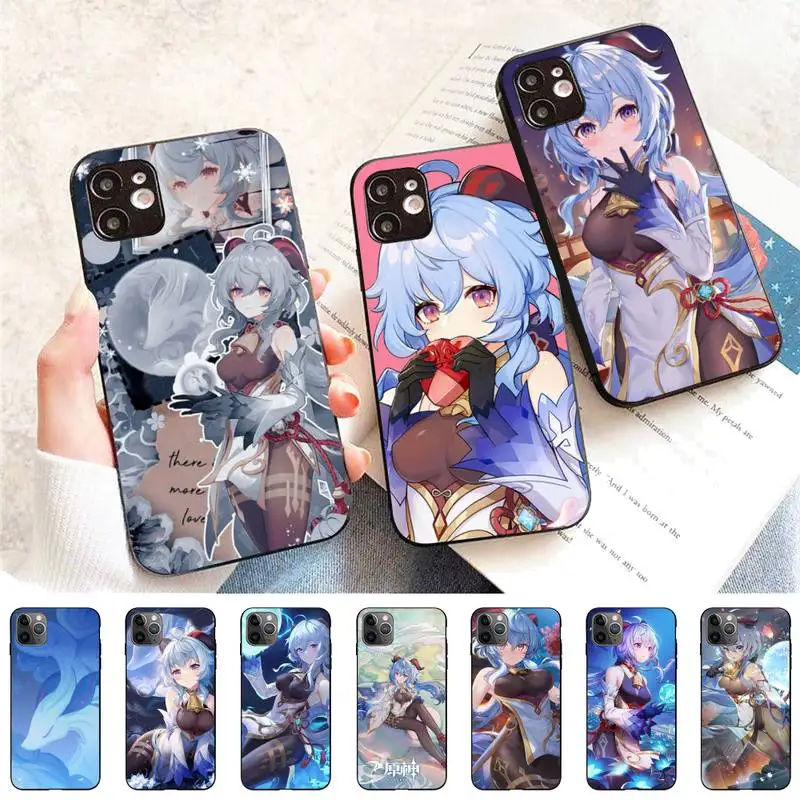 

Genshin Impact GanYu Phone Case for iPhone 11 12 13 Mini Pro Max 8 7 6 6S Plus X 5 S SE 2020 XR XS 10 case