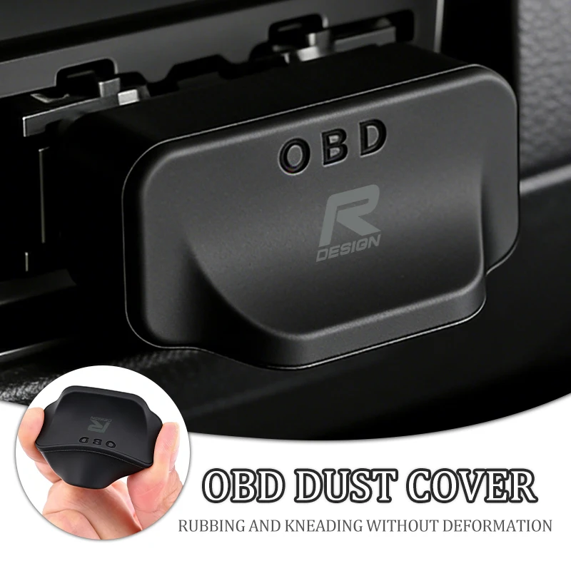 Фото Защитный чехол для автомобильного OBD-интерфейса, силиконовые пылезащитные накладки, аксессуары для интерьера Volvo V50 S60 XC60 S40 XC40 XC90 V60 S80 №1