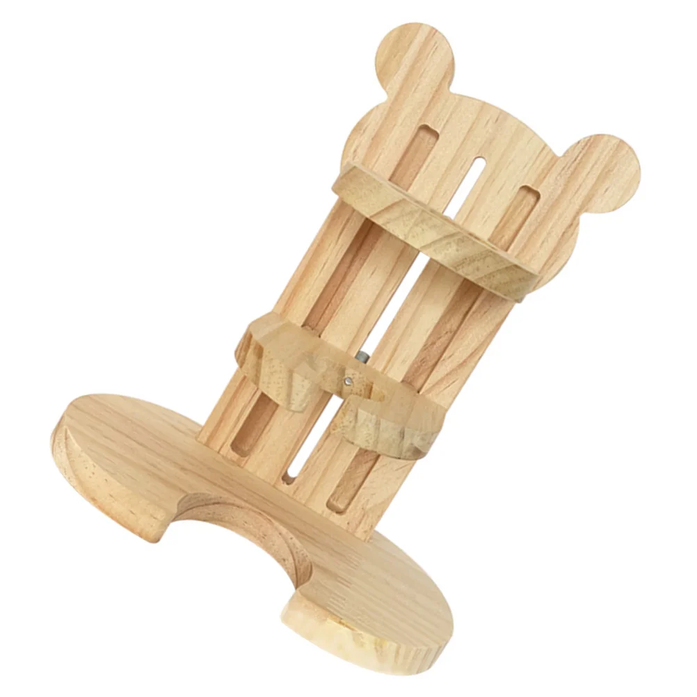 

Wooden Hamster Drinking Bottle Supporting Stand Hamster Supply (Wood Color)