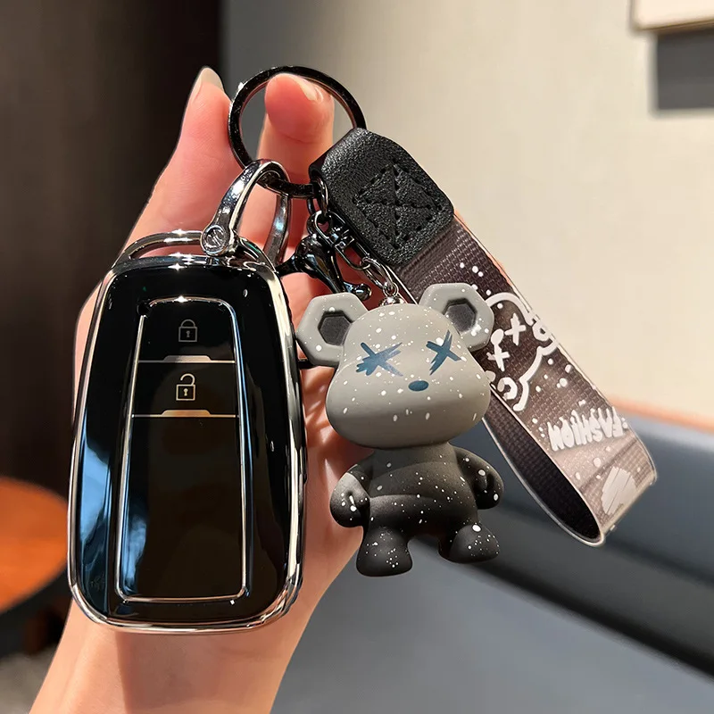 

Модный автомобильный чехол для дистанционного ключа, брелок для Toyota Prius Camry Corolla CHR C-HR RAV4 Land Cruiser Prado, аксессуары для ключей