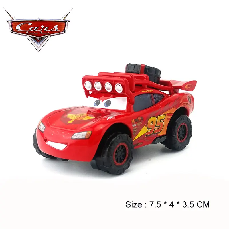 

Pixar Cars 2 Red Off-road High Foot Lightning McQueen 1:55 Diecast Metal Alloy Toys Car Boys