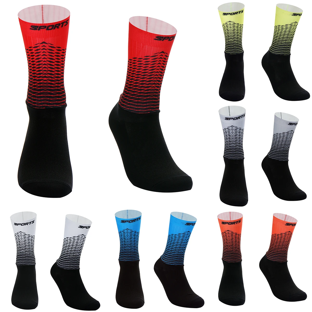 2023 New Cycling Socks Men Women Road Bicycle Socks Outdoor Brand Racing Bike Compression Sport Socks Calcetines Ciclismo