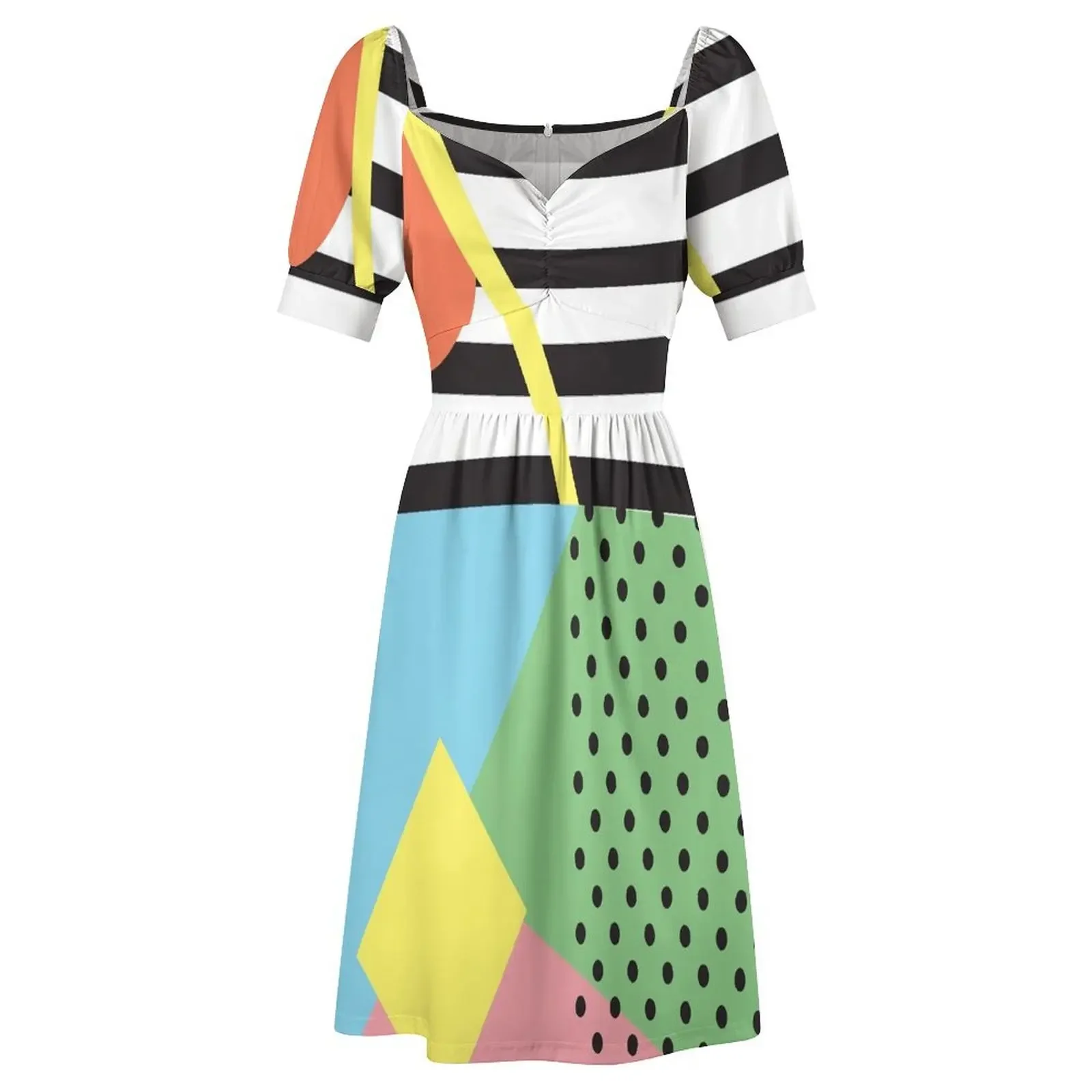 Платье без рукавов Mod Pod в стиле Мемфис элегантные женские комплекты вечернее