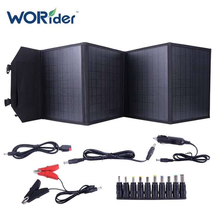 

100W Mini Foldable Mono Crystalline China With Solar Panel Kit Low price hot sale