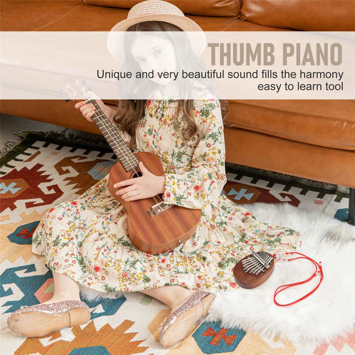 Миниатюрное пианино Kalimba с 8 клавишами отличный звук клавиатура для пальцев
