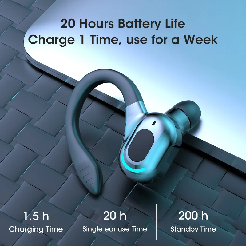 Беспроводные наушники-вкладыши с микрофоном 20 часов работы |