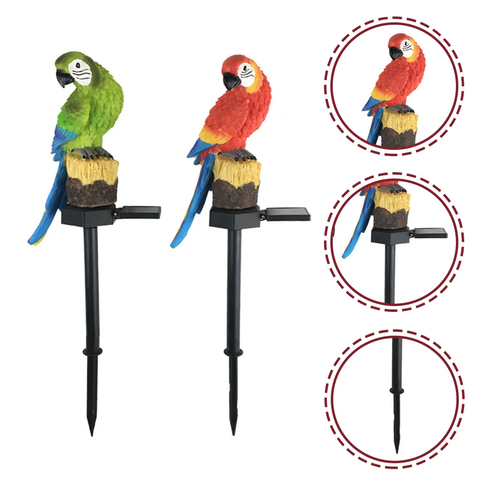 

2pcs Parrot Garden Solar Light Lawn Stake Lamp LED Outdoor Decorative Light