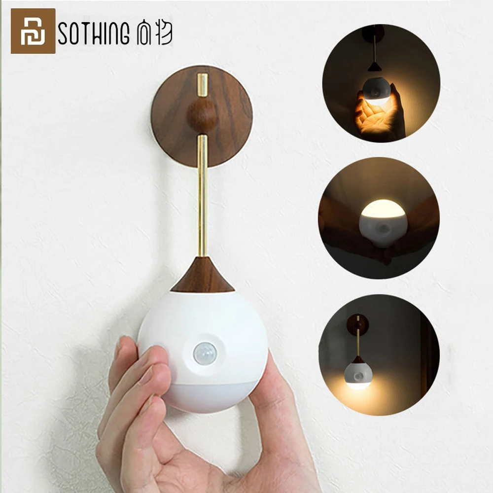 

Xiaomi Sothing Night Light Smart Sensor Portable Infrared Induction USB Charging Removable Lamp USB Charging Smart Home Lamps
