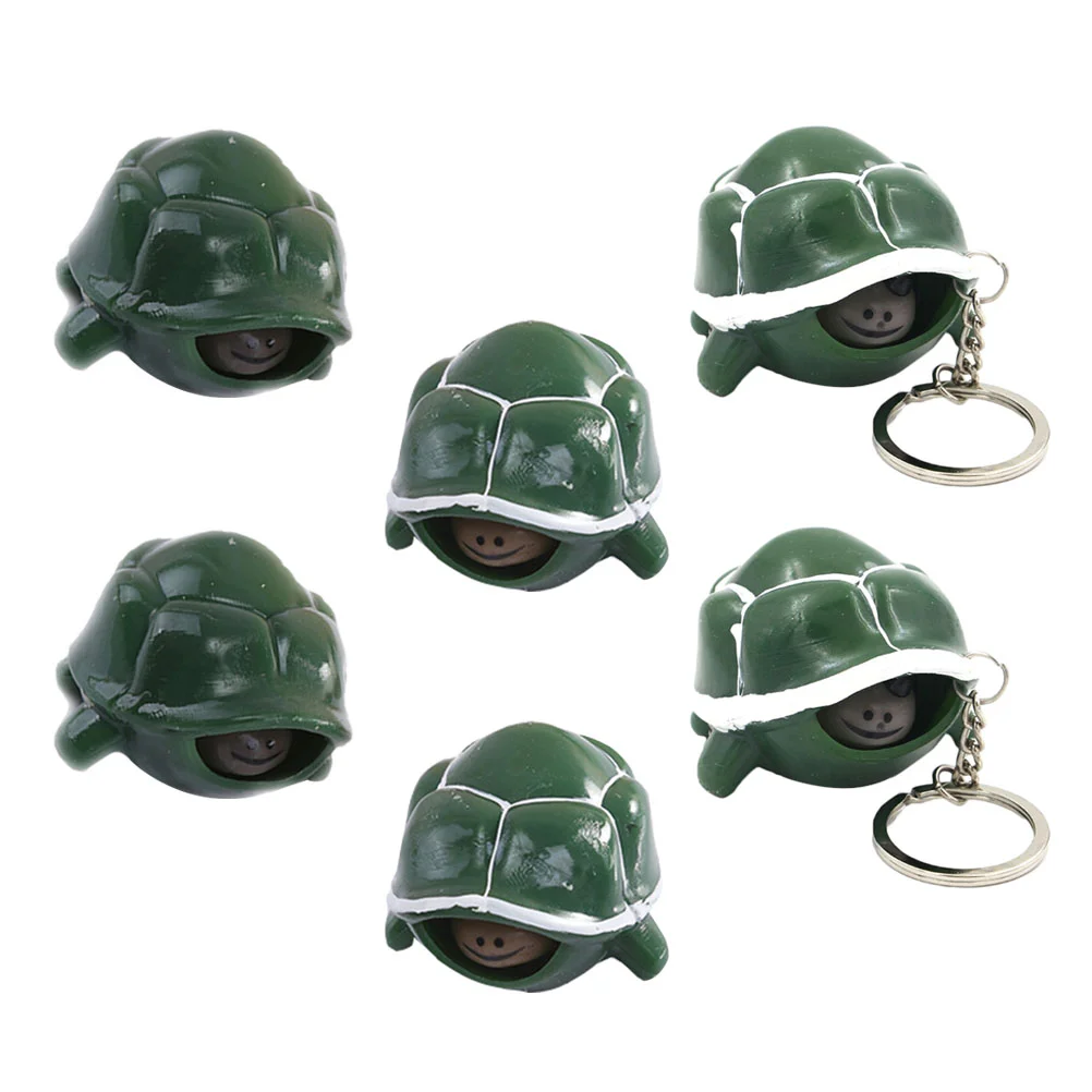 

6pcs Interesting Turtle Squeeze Toys Pressure Relief Playthings (Random Color)