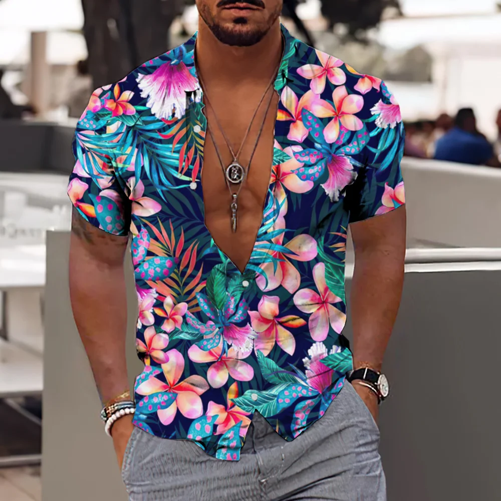 Рисунок 3 - Рубашка мужская с цветочным принтом