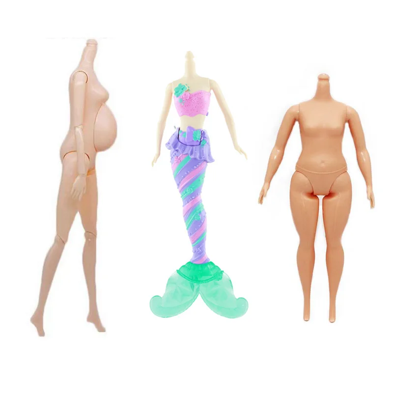 Plastic Mermaid Toys For Girls Kids Miniature Items Accessories For Barbie Diy Children Game Gifts