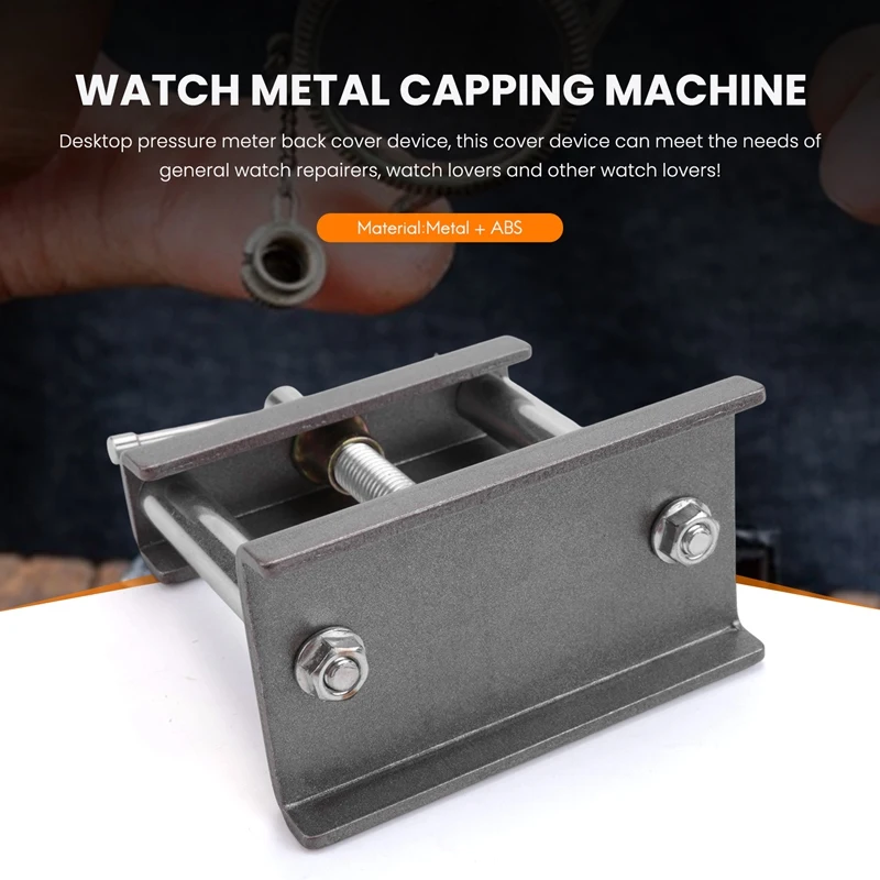 Desktop Watch Case Press 18 Dies Watch Front Back Case Cover Screw Press Presser Close Watchmakers Repair Kit Tools