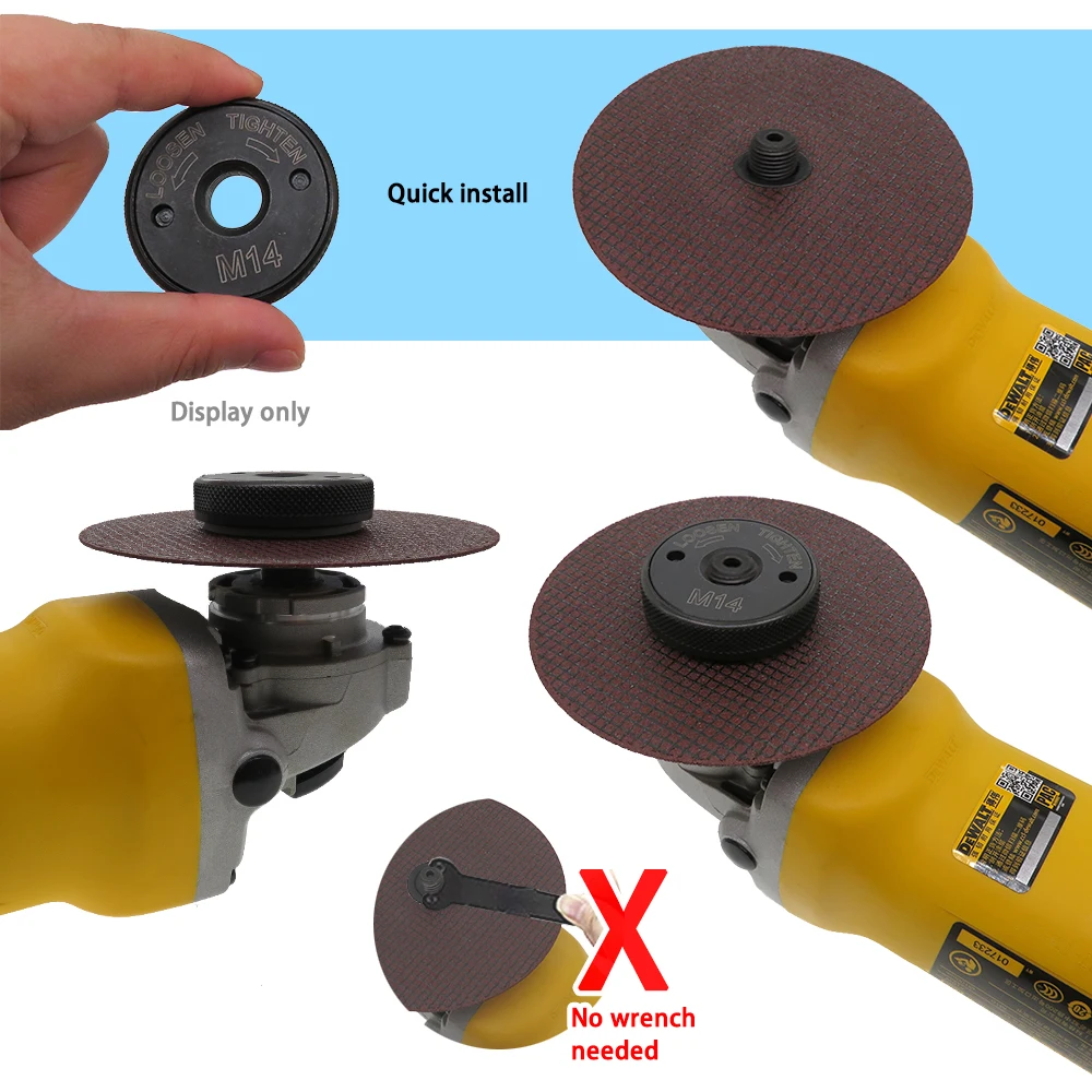 M14 угловой шлифовальный станок Зажимной патрон инструменты 45/50 мм для быстрого